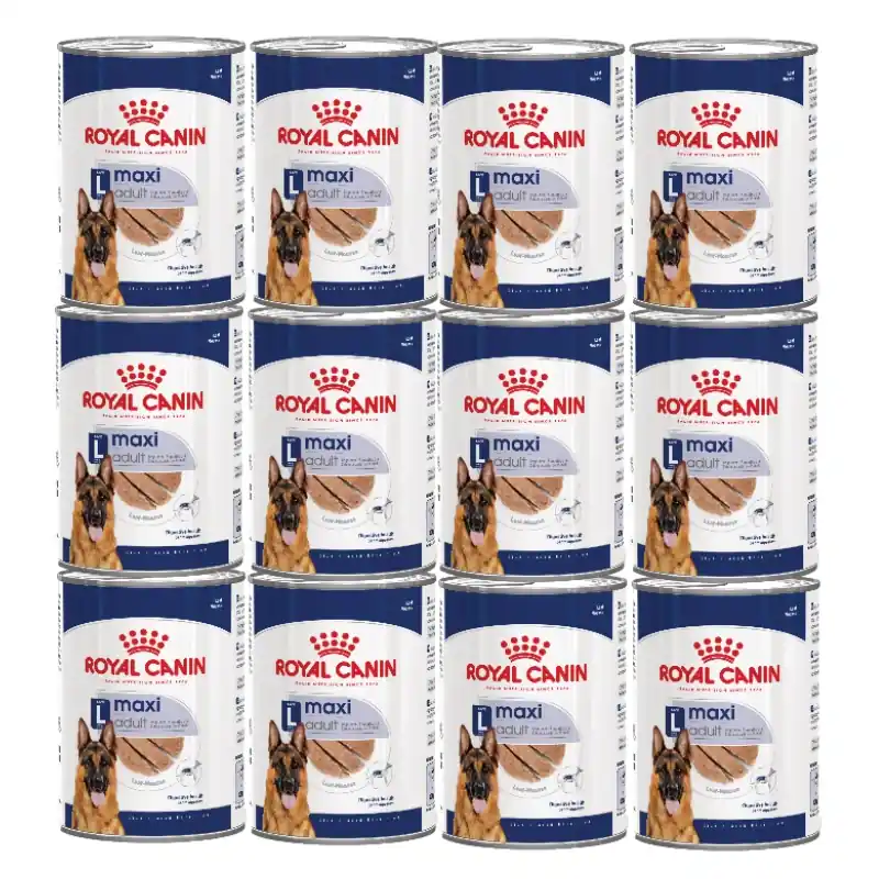 ROYAL CANIN® Maxi Adult 12x410 g nedves eledel, pástétom felnőtt kutyáknak, nagy testű fajtáknak Kihagyhatatlan ajánlat