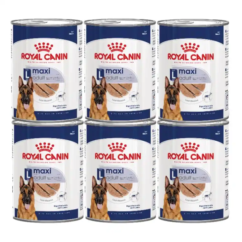Korlátozott ajánlat ROYAL CANIN® Maxi Adult 6x410 g nedves eledel, pástétom felnőtt kutyáknak, nagy testű fajtáknak