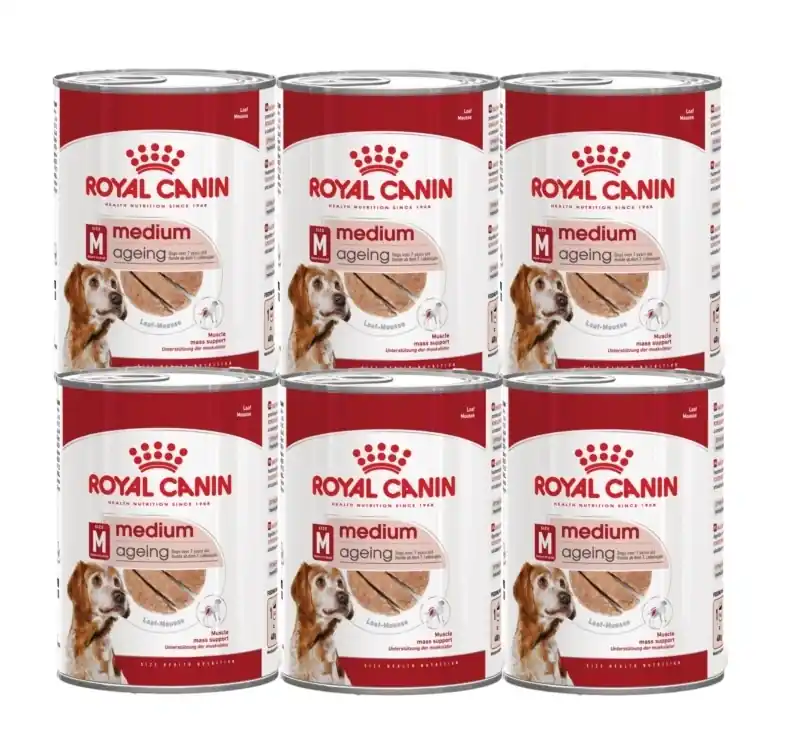 Olcsó ROYAL CANIN® Medium Adult 6x410 g nedves eledel, pástétom felnőtt kutyáknak, közepes testű fajtáknak