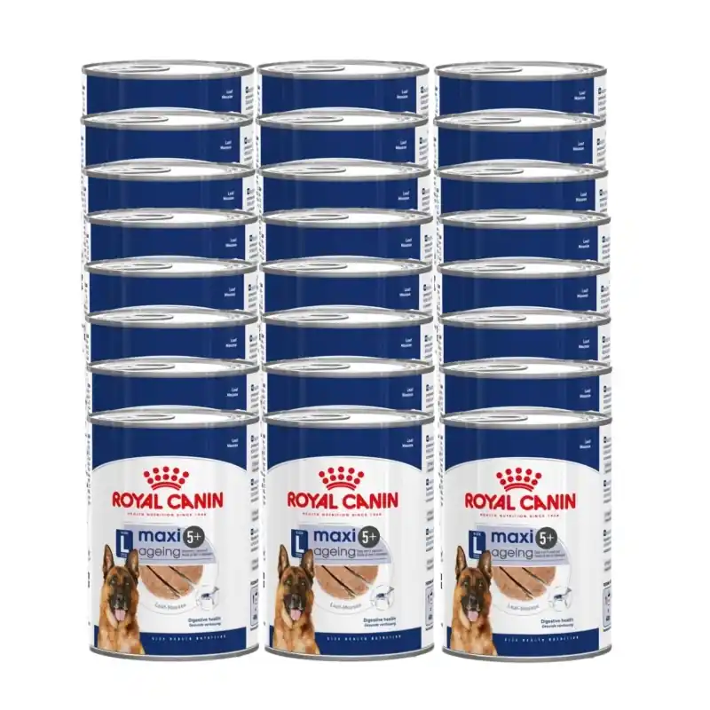 ROYAL CANIN® Maxi Ageing 5+ 24x410 g nedves eledel, pástétom 5 évnél idősebb, nagy testű kutyák számára Prémium
