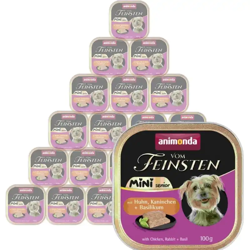 Újdonság ANIMONDA Vom Feinsten mini senior csirke/nyúl 32x100 g
