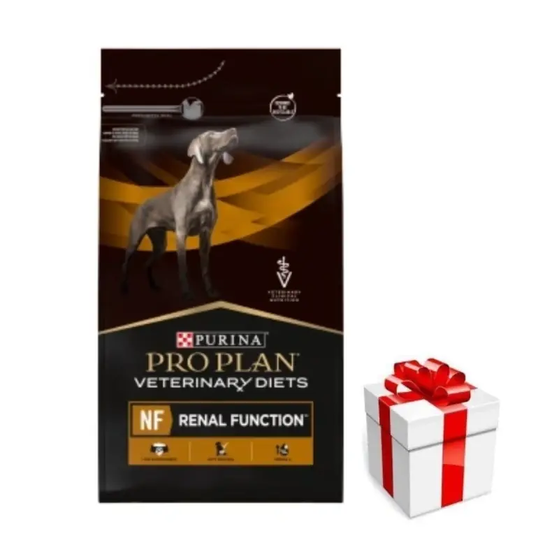 PRO PLAN Veterinary Diets NF Renal Function Száraz kutyaeledel 3 kg + ingyenes meglepetés ajándék kutyájának Legnépszerűbb