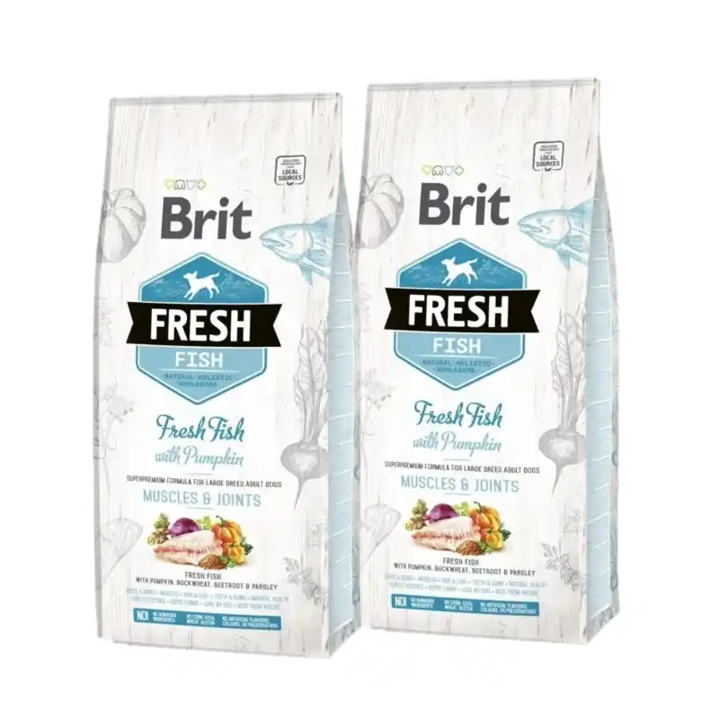 Brit Fresh Fish & Pumpkin Adult Large Muscles & Joints 2x12kg Ajánlat