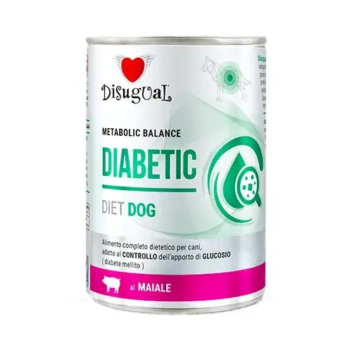 Árcsökkenés Disugual nedves kutyatáp állatorvosi DIABETIKUS sertéshússal (felnőtt) 400g