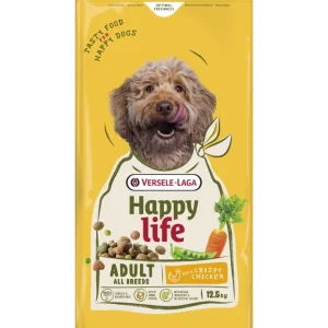 Legkelendőbb VERSELE-LAGA Happy Life Adult csirkével 12,5 kg - felnőtt kutyáknak szánt eledel csirkével