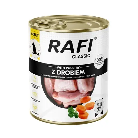 DOLINA NOTECI Rafi Classic nedves kutyatáp baromfival 800g Utolsó esély