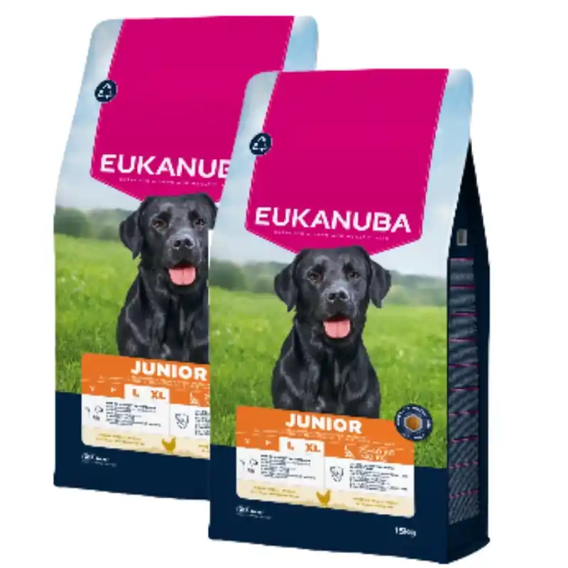 Biztonságos fizetés EUKANUBA Junior Large 2x15 kg