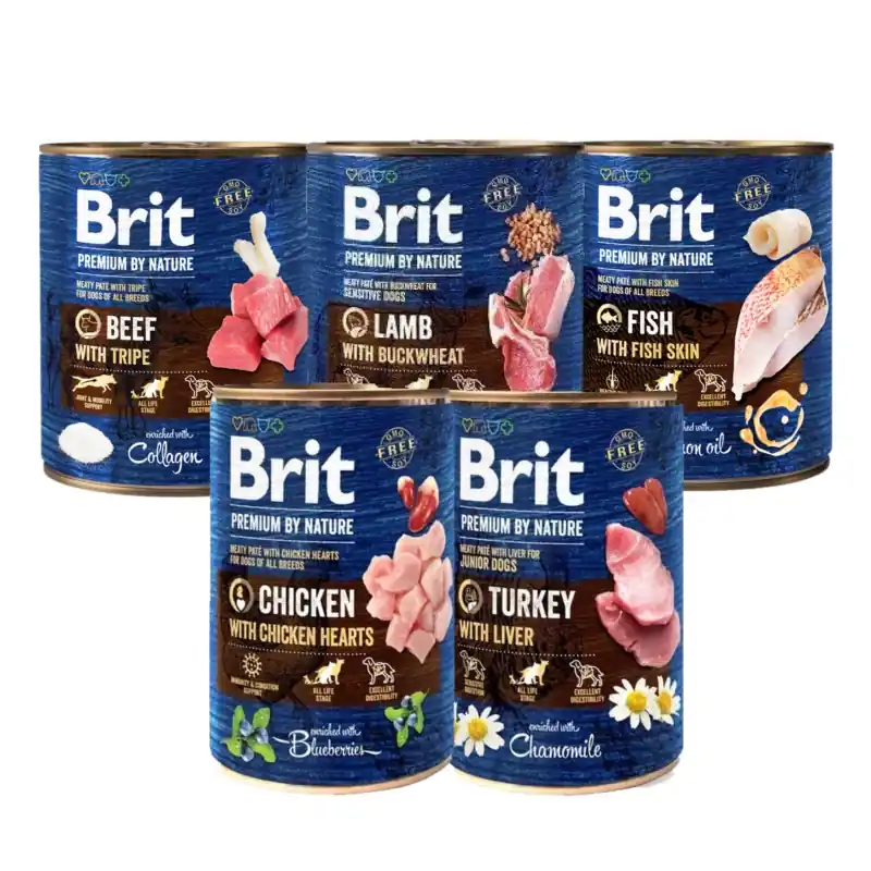 Újdonság Brit Premium by Nature MIX 15x800g