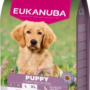 Kihagyhatatlan ajánlat EUKANUBA Puppy&Junior Bárány&Rizs Nagytestű fajták 12kg