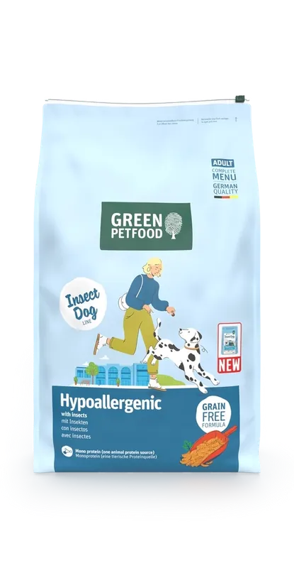 Kiárusítás GREEN PETFOOD InsectDog Hypoallergén 10kg + ingyenes meglepetés kutyának