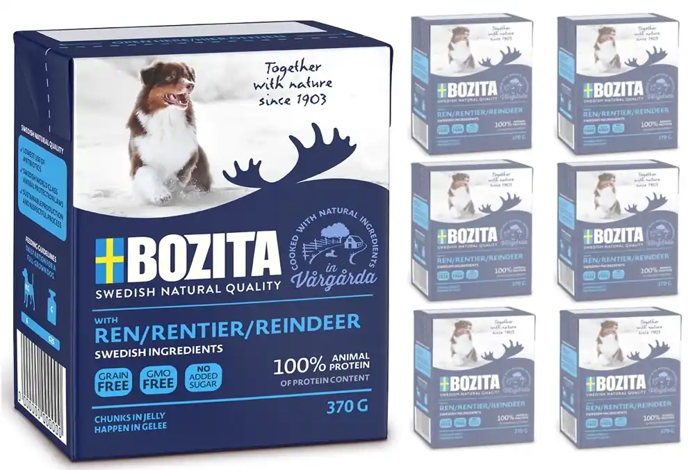 BOZITA Dog Rénszarvas zselé 6x370g Bestseller