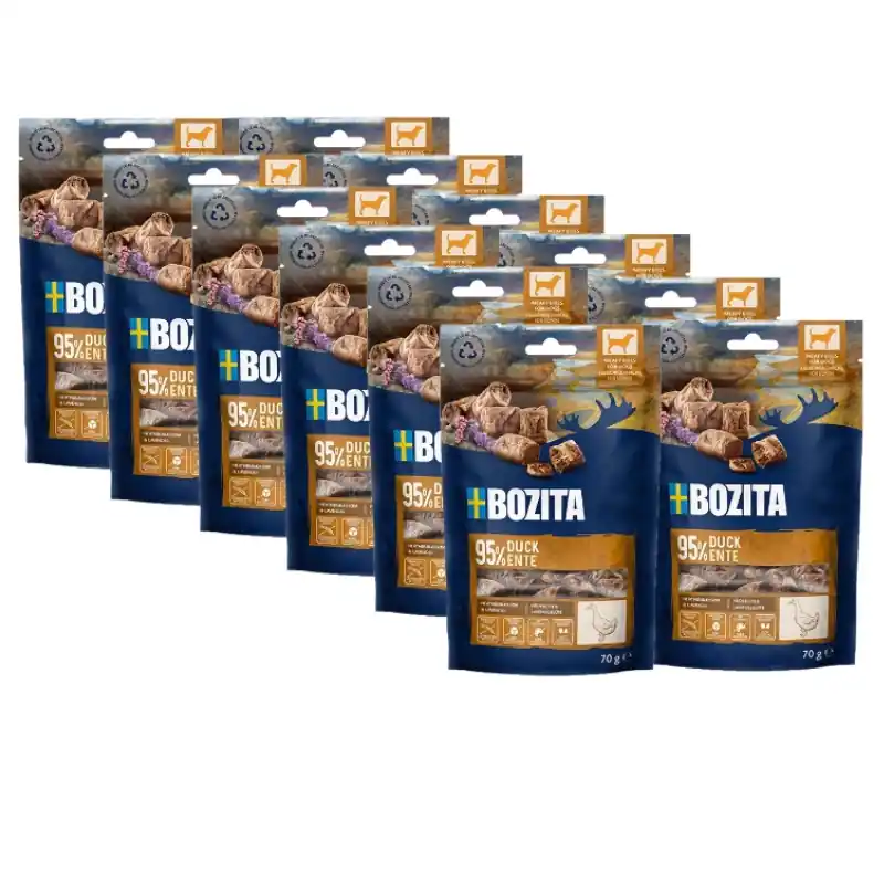Kedvezmény BOZITA Meaty Bites kacsa kutyakajak 12x70g