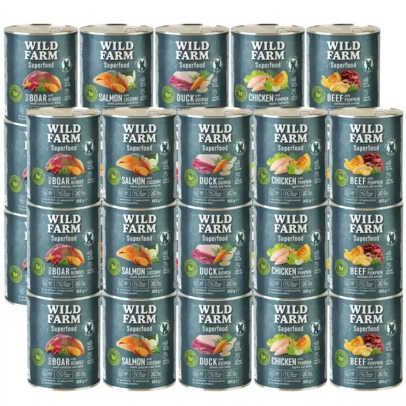 WILD FARM Superfood ízkeverék 30x800g Expressz kézbesítés