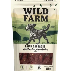 WILD FARM báránykolbász 80g kutyacsemege Expressz kézbesítés