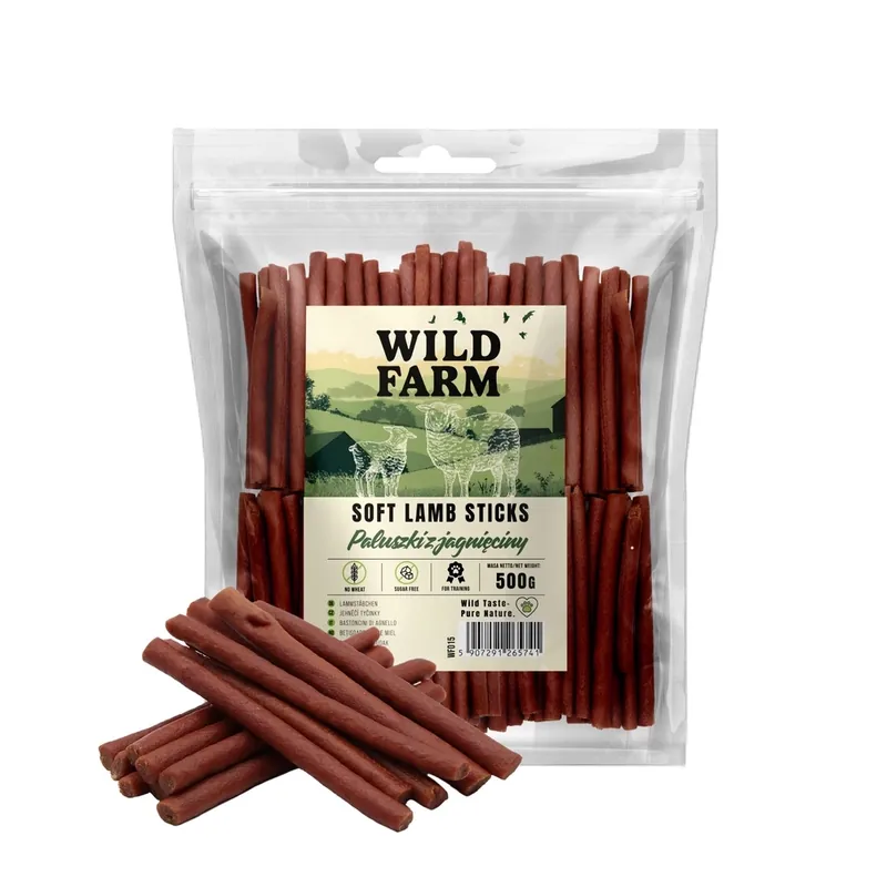 WILD FARM bárányhúsos pálcikák 500g – jutalomfalat kutyáknak Vedd meg most