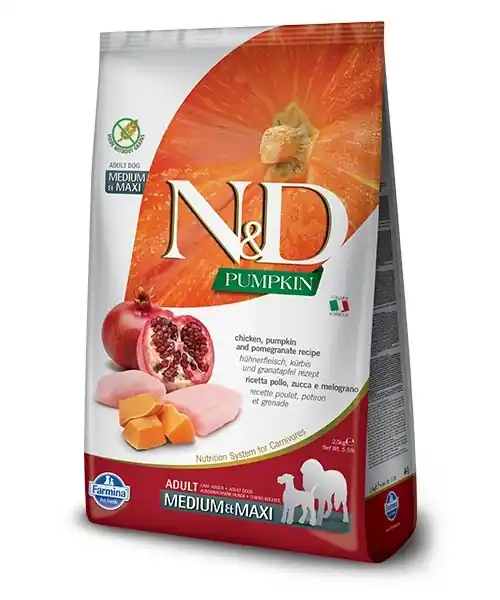 Farmina N&D Grain Free Adult Medium Maxi Chicken & Pomegranate With Pumpkin 2x12kg Különleges ajánlat