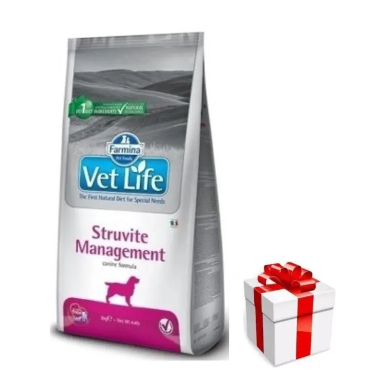 Szuper akció FARMINA Vet Life Dog Struvit Management 2kg + Meglepetés A Kutyádnak Ingynes