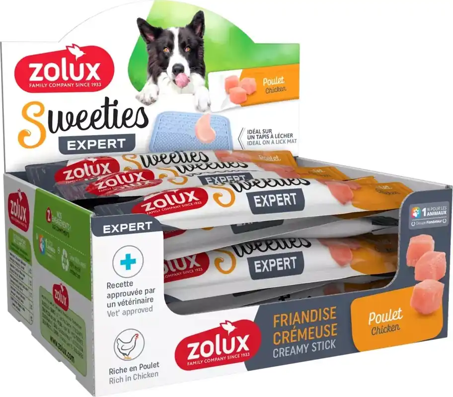 ZOLUX Krémes kutyasnack SWEETIES csirkével 14 g Népszerű