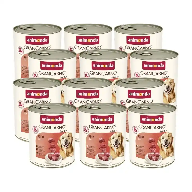 Animonda GranCarno felnőtt kutya marhahús 12x800g Alacsony ár