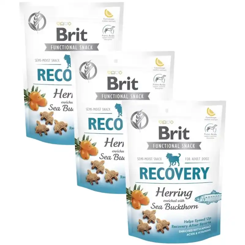 Brit Care Dog Funkcionális Snack Recovery Hering 3x150g Gyors szállítás