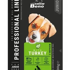 Árcsökkenés SUPER BENO Junior minden fajtájú kölyökkutya tasak pulykával 100g