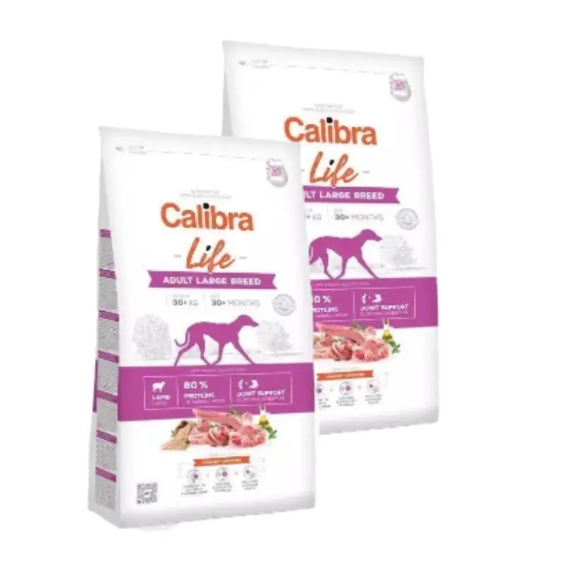 Akció Calibra Dog Life Felnőtt nagy testű kutyáknak Bárány 2x12kg