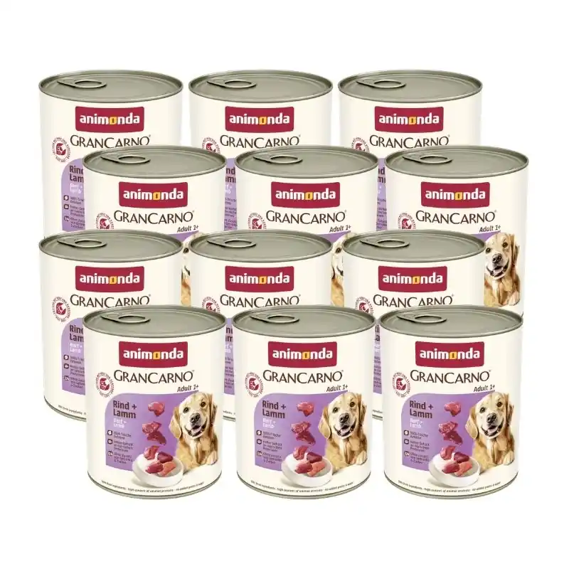 Animonda Grancarno Adult Dog Marha + Bárány 12x800g Kihagyhatatlan ajánlat