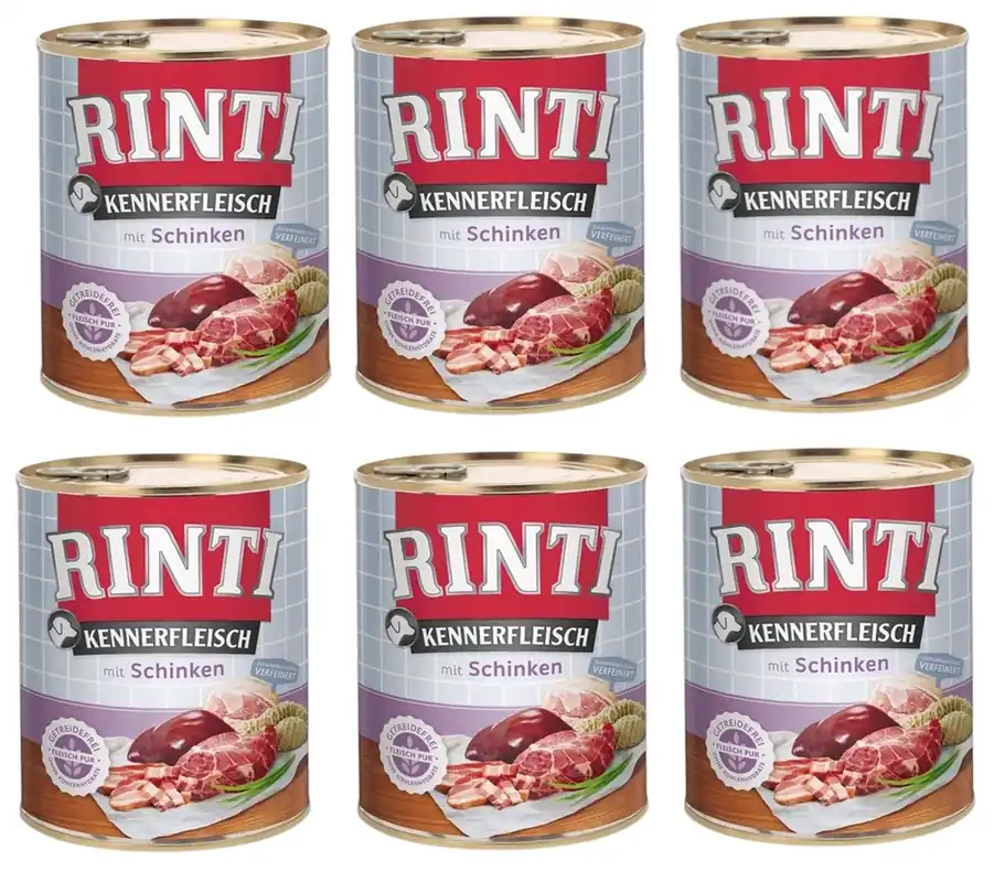 Rinti Kennerfleisch Schinken nedves kutyatáp - sonka 12x800g Szuper ajánlat