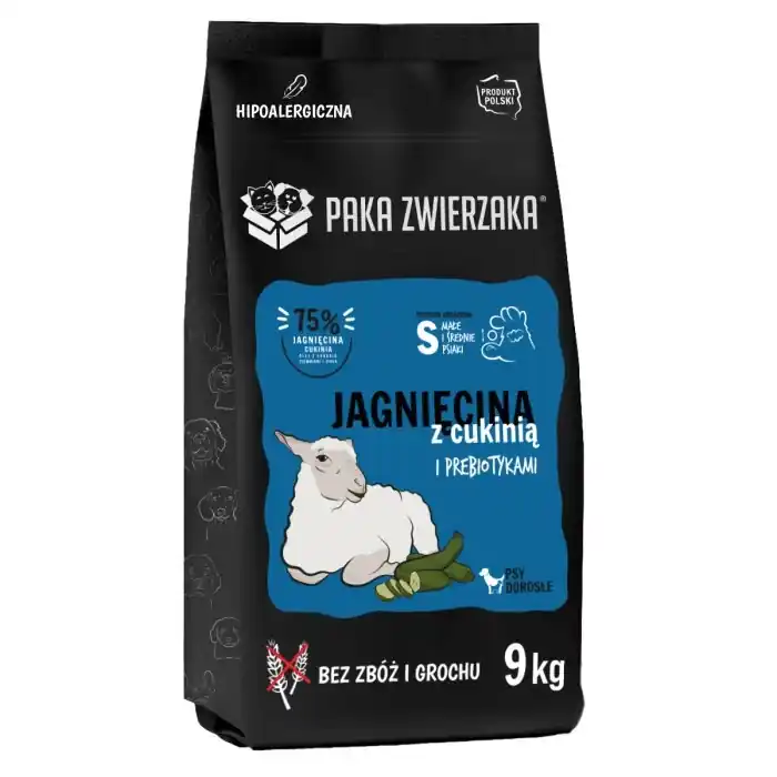 Paka Zwierzaka - Hetedik mennyország - Bárányhús cukkinivel (bárány és cukkini) "S" 9kg Exkluzív ajánlat