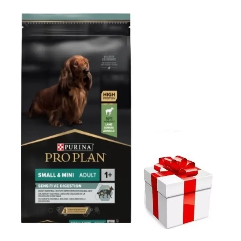 PRO PLAN Sensitive Digestion Small & Mini bárányban gazdag kutyatáp 7kg + Meglepetés A Kutyádnak Ingynes Kedvezmény
