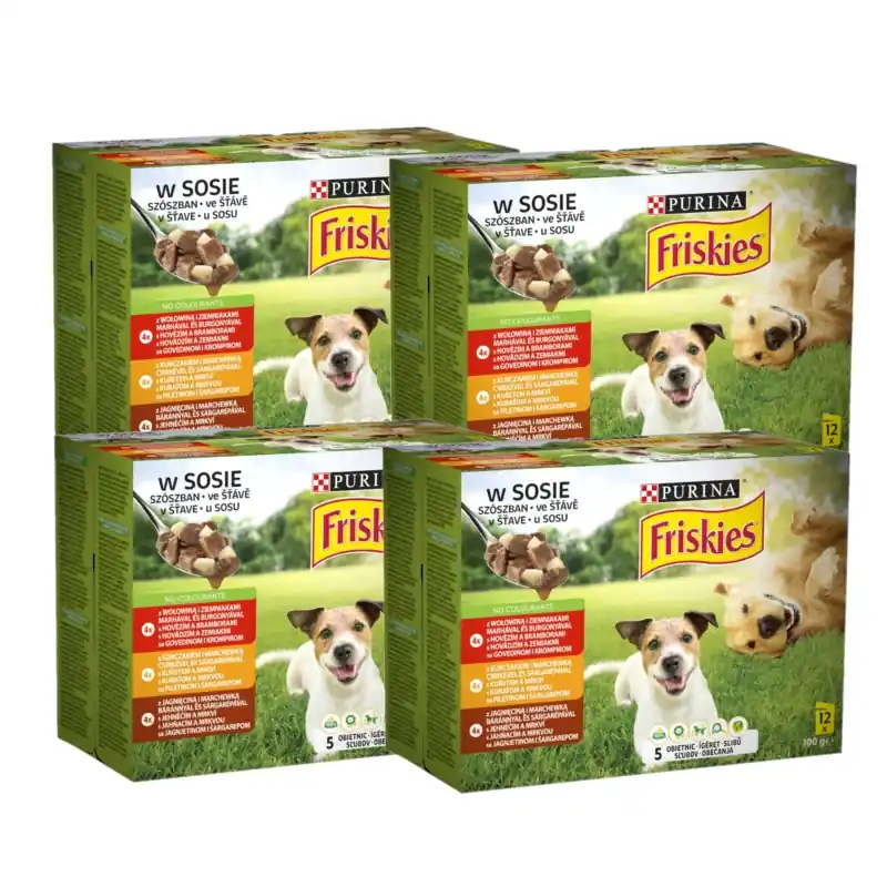 Bestseller PURINA Friskies kutyatáp szószban 48x100g