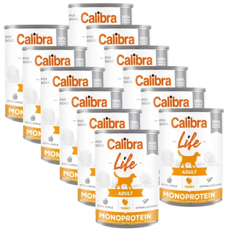 CALIBRA Dog Life Adult Pulykás almás 12x400g Legjobb ár