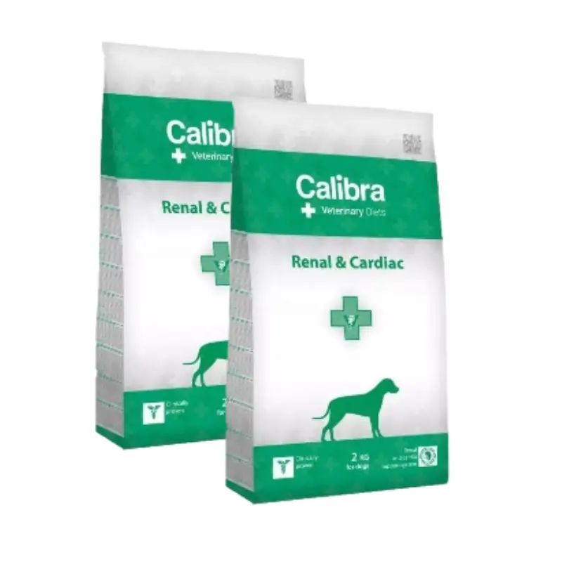 Akciós ár Calibra Veterinary Diets Kutya Vese Szív 2x12kg