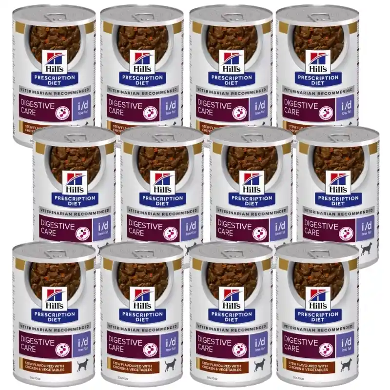 Csak ma HILL‘S PD Prescription Diet Canine i/d Low Fat stew 12x354g - konzervdoboz