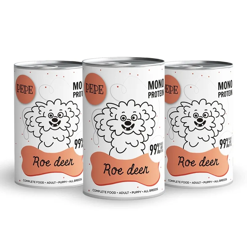 Expressz szállítás PEPE MONO PROTEIN Őzbak (sarna) 3x400g