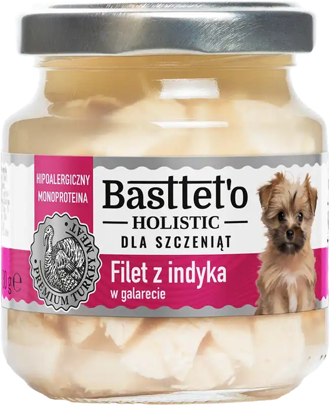 Csak ma Basttet‘o Holistic pulyka filé galettában kölyökkutyáknak 130g