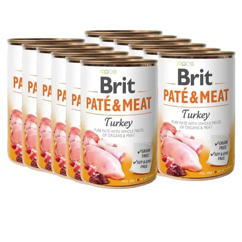 BRIT PATE & MEAT PULYKAHÚS 12x400g Prémium