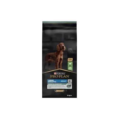 Ne maradj le PRO PLAN Sensitive Digestion Large Athletic felnőtt kutyaeledel bárányhúsban gazdag 2x14kg