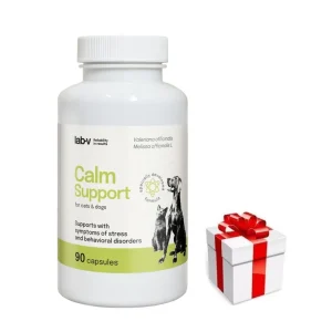 Alacsony ár LAB-V Calm Support - A stressz és a viselkedési zavarok tüneteinek támogatása 90 kapszula + MEGLEPETÉS A MACSKÁNAK