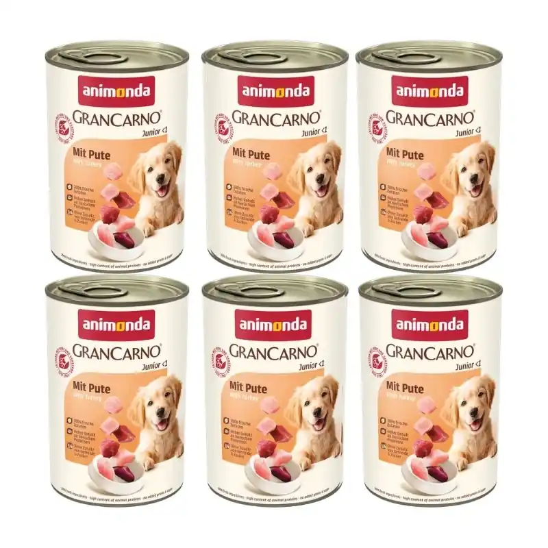 Alacsony ár ANIMONDA GranCarno Junior íz Indyk 6x400g