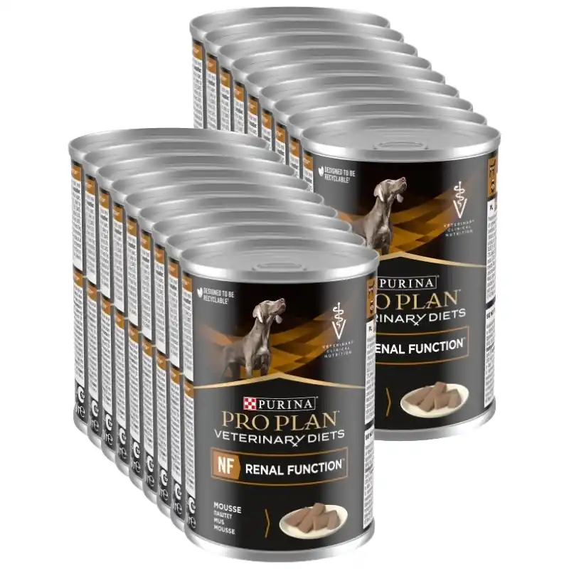 Kedvezmény PRO PLAN Veterinary Diets NF Renal Function nedves kutyatáp mousse 18x400g