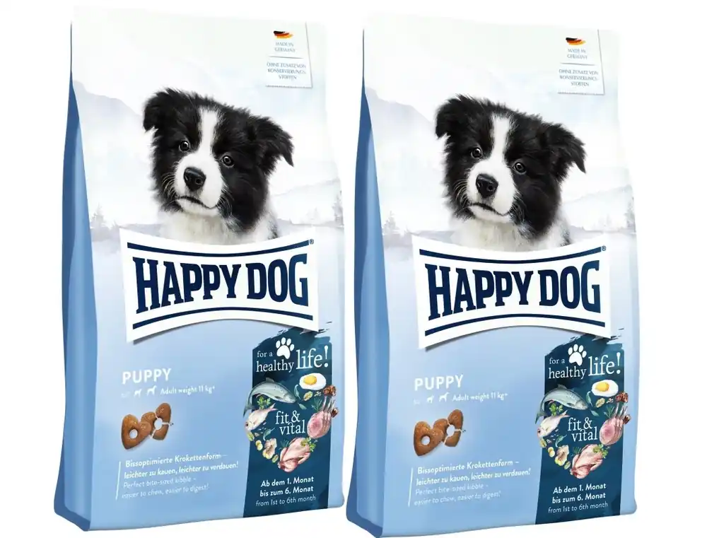 HAPPY DOG Fit&Vital Puppy, száraztáp, kölyökkutyáknak, 1-6 hónapos korig, 2x10 kg Biztonságos fizetés