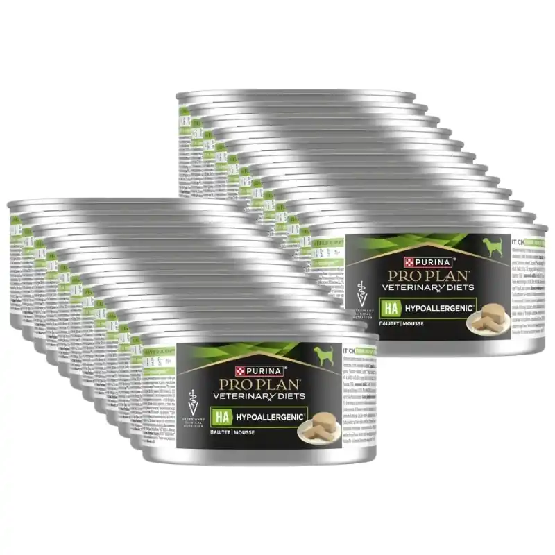 Bestseller PRO PLAN Veterinary Diets HA Hipoallergén nedves kutyatáp mousse 24x195g