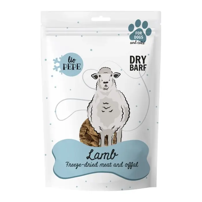 Különleges ajánlat PAKA ANIMAL - Lio PEPE Bárány (báránytüdő) fagyasztva szárított csemege 50g