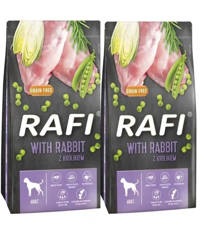 Szuper ajánlat Dolina Noteci Rafi Rafi Száraz kutyatáp nyúllal 2x10kg