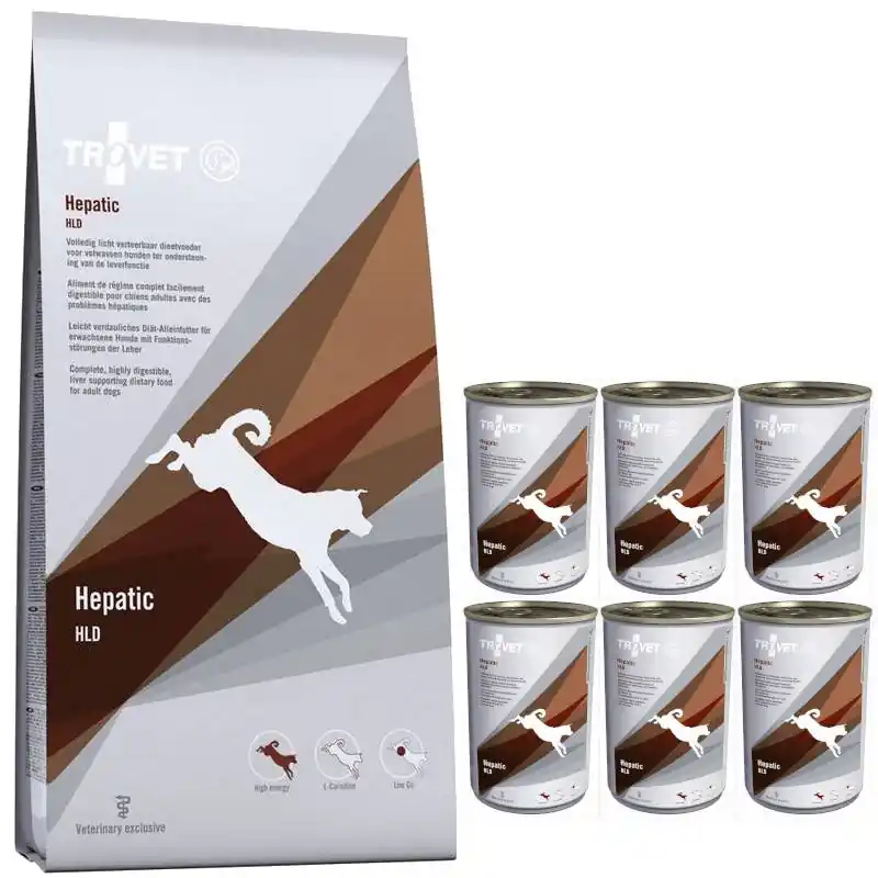 Újdonság TROVET HLD Hepatikus kutyáknak 12.5kg + 6xTROVET HLD Hepatic A kutyának 400g