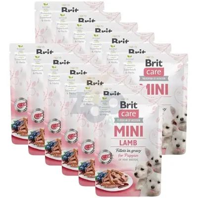 Kedvezmény BRIT CARE Mini bárányfilé szaftban kölyökkutyáknak 12x85g
