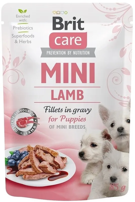 BRIT CARE Mini bárányfilé szaftban kölyökkutyáknak 85g Legkelendőbb