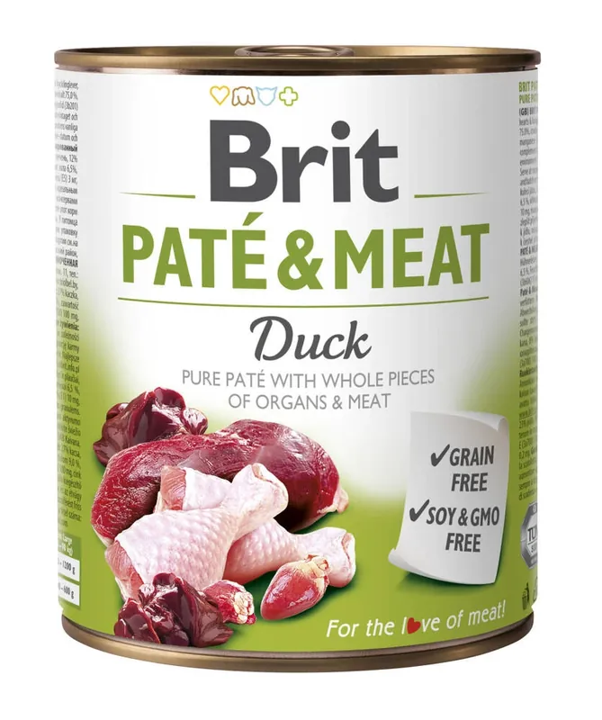 Népszerű BRIT PATE & HÚSKACSA 800g