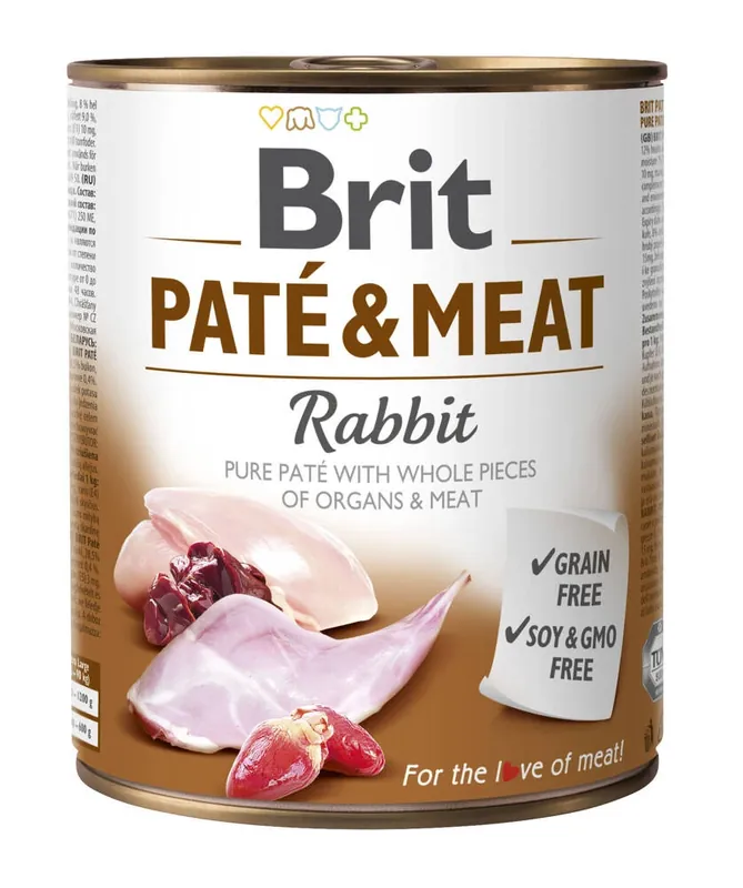 BRIT PATE & MEAT NYÚL 800 g Prémium